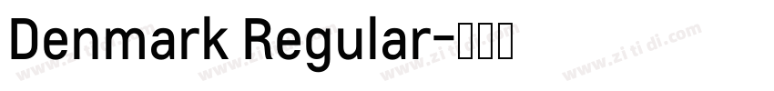 Denmark Regular字体转换